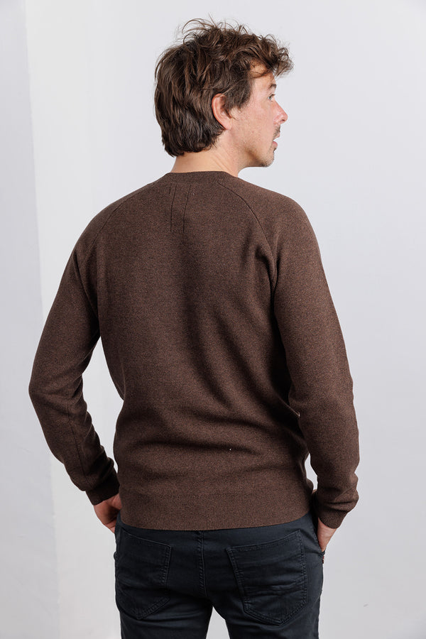 Nowadays Signature Raglan Mouline Sweater Brown Lentil