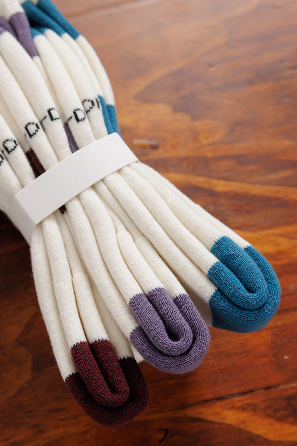 A-dam Tennis-Socken 3er Pack White/Striped