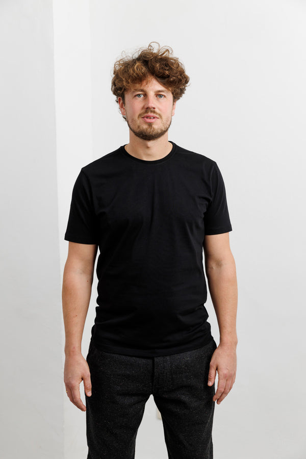 Knowledge Cotton Apparel Organic Cotton Basic T-Shirt Jet Black