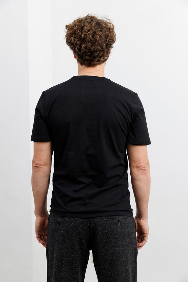 Knowledge Cotton Apparel Organic Cotton Basic T-Shirt Jet Black
