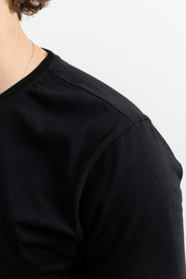 Knowledge Cotton Apparel Organic Cotton Basic T-Shirt Jet Black