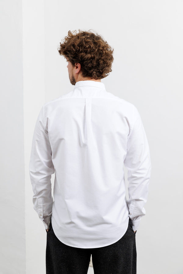 Blue de Gênes Sandro Oxford Shirt White