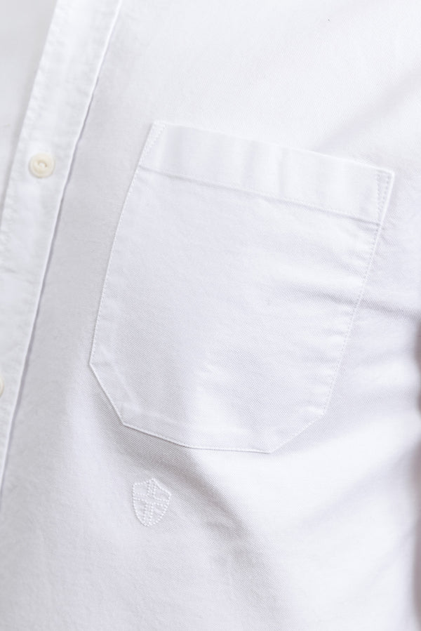 Blue de Gênes Sandro Oxford Shirt White
