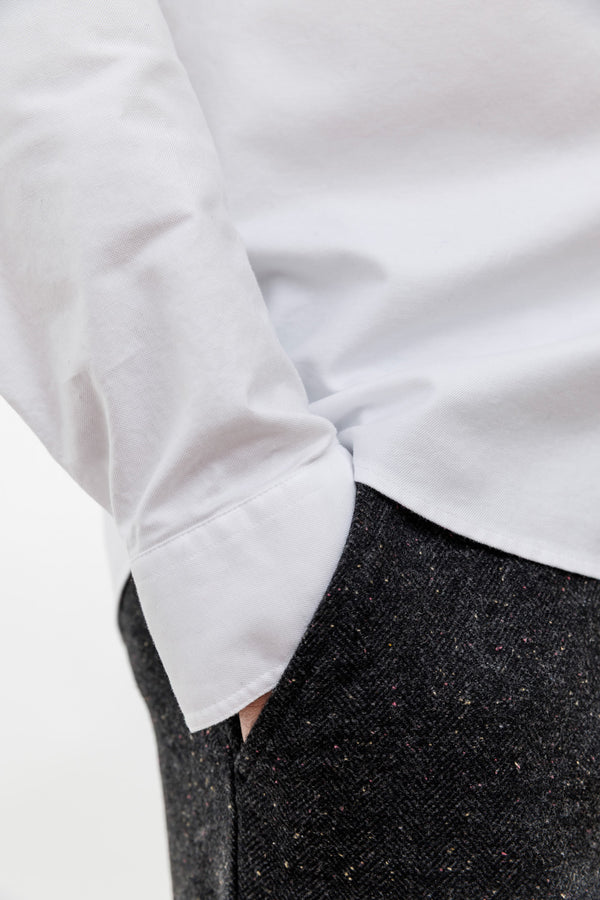 Blue de Gênes Sandro Oxford Shirt White