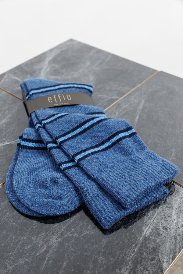 effio The Dandy Cashmere Socks Denim Blue Navy