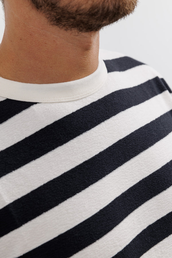 La Paz Sweatshirt Feijó Black Sand Stripes
