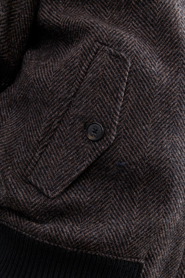 Baracuta Wool G9 Jacket Herringbone Brown