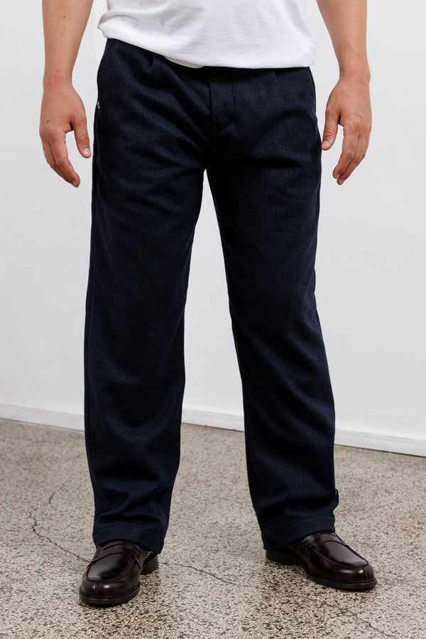 Blue de Gênes Kibishi Solid Pant Dark Navy