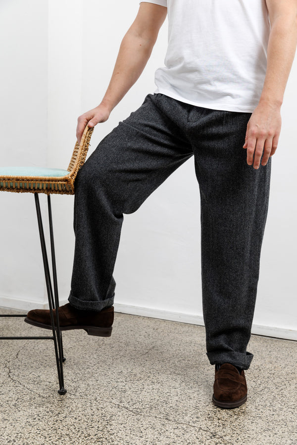 Blue de Gênes Kyoto Pant Black Pattern