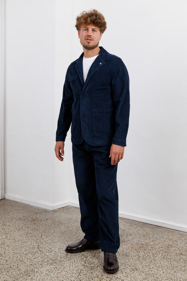 Blue de Gênes Masami Cord Blazer Navy