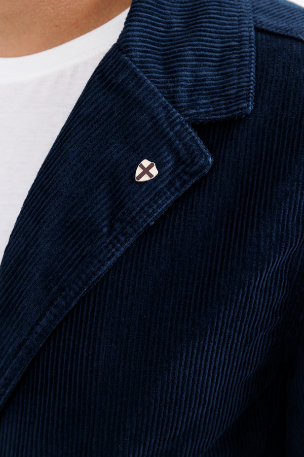 Blue de Gênes Masami Cord Blazer Navy