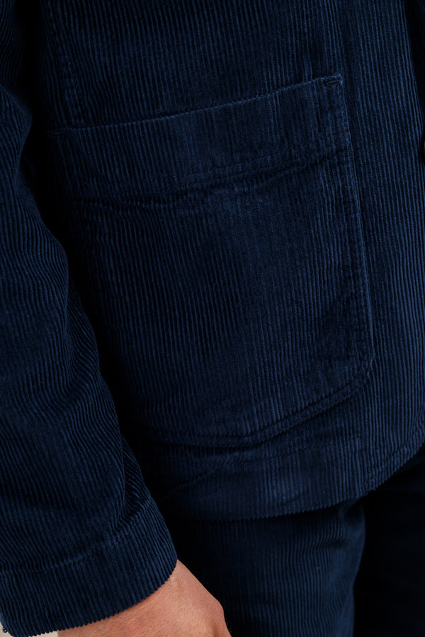 Blue de Gênes Masami Cord Blazer Navy