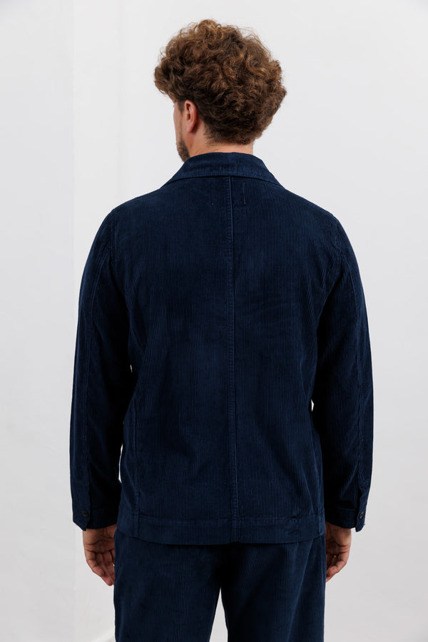Blue de Gênes Masami Cord Blazer Navy