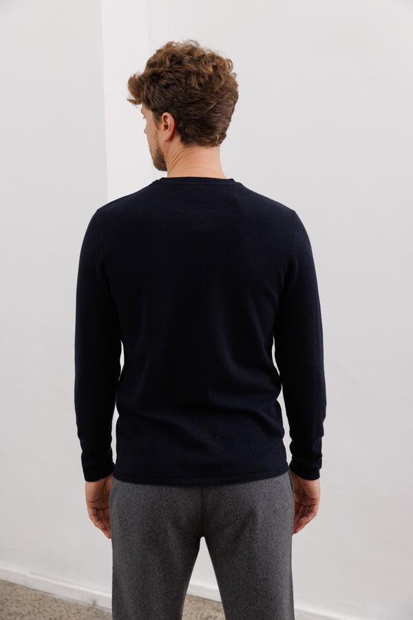 Blue de Gênes Monte A/W Knit Jumper Dark Navy