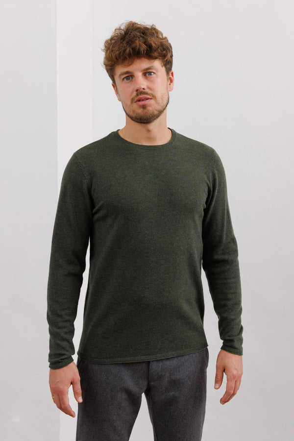 Blue de Gênes Monte A/W Knit Jumper Forest Green