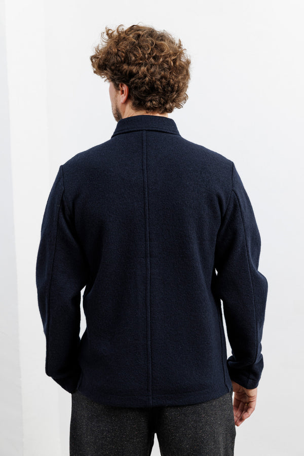 Blue de Gênes Kojima Wool Jacket Navy