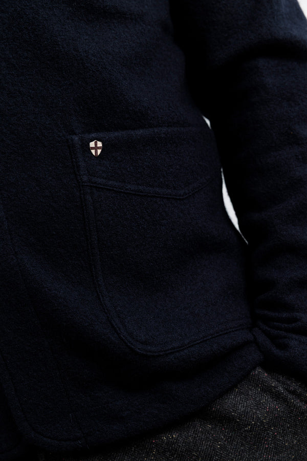 Blue de Gênes Kojima Wool Jacket Navy