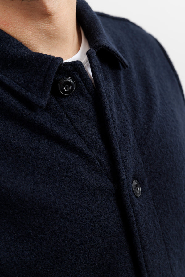 Blue de Gênes Kojima Wool Jacket Navy