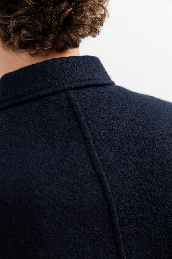 Blue de Gênes Kojima Wool Jacket Navy