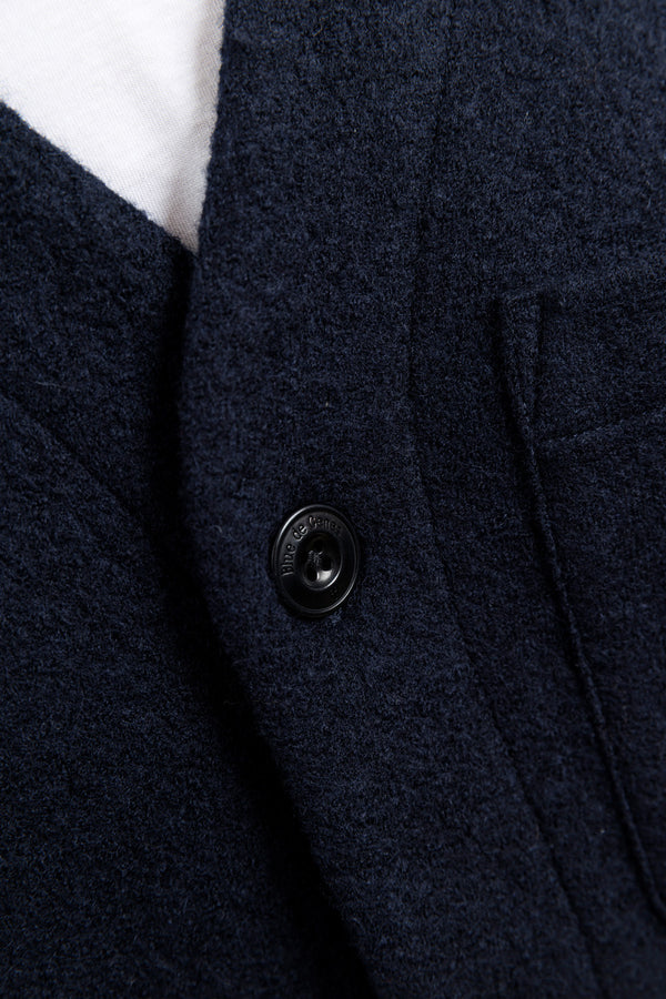 Blue de Gênes Koi Wool Gilet Navy