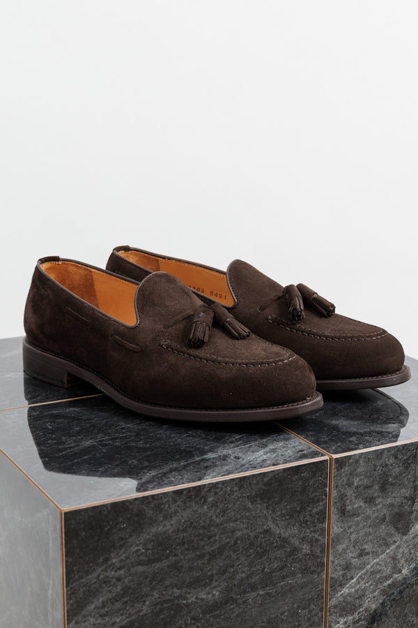 Berwick 1707 Suede Tassel Loafer Leather Sole Superbuck 173