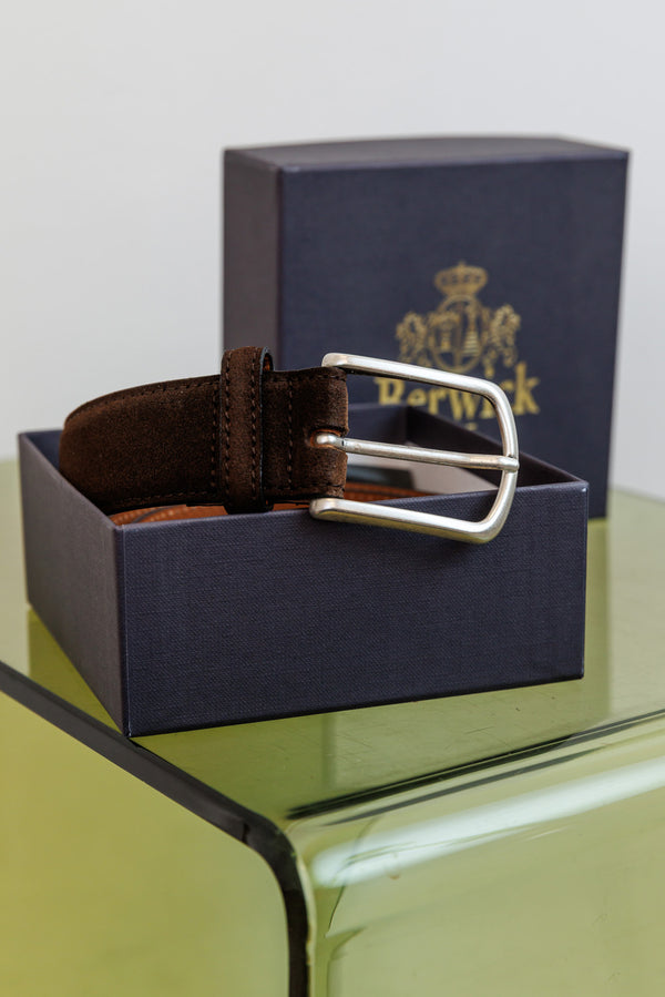 Berwick 1707 Ledergürtel Suede Pluoch