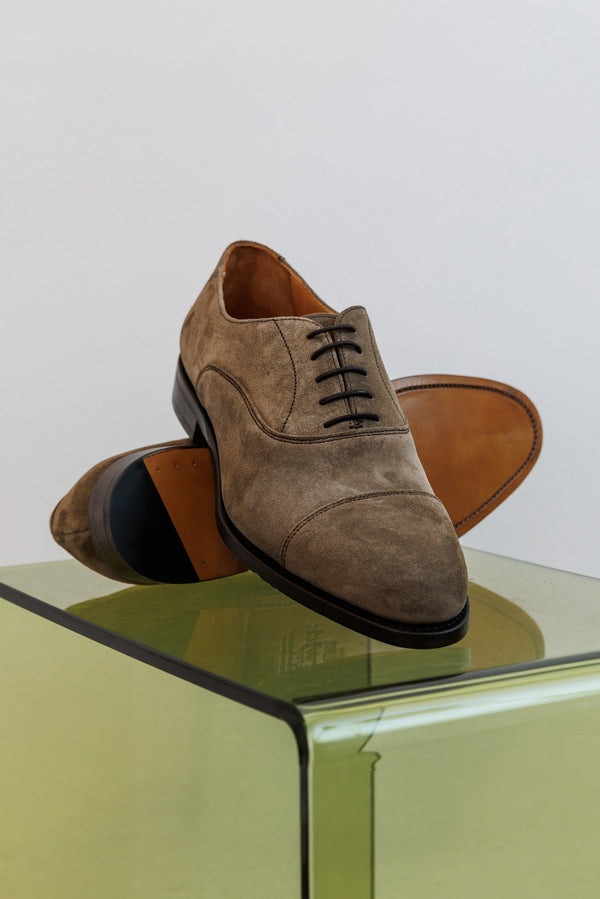 Berwick 1707 Suede Toe Cap Oxford Foresta
