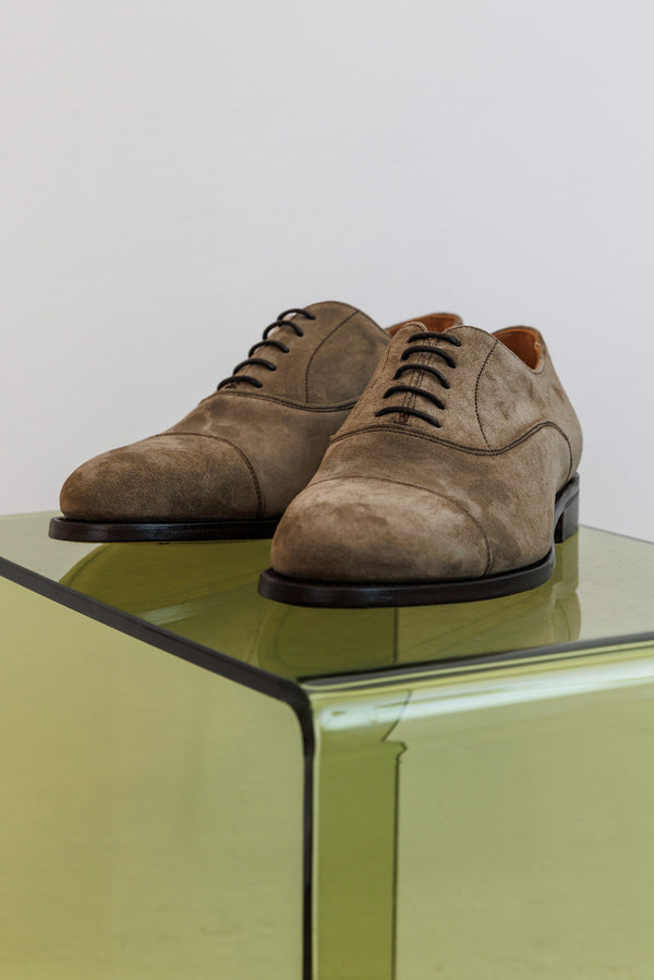 Berwick 1707 Suede Toe Cap Oxford Foresta