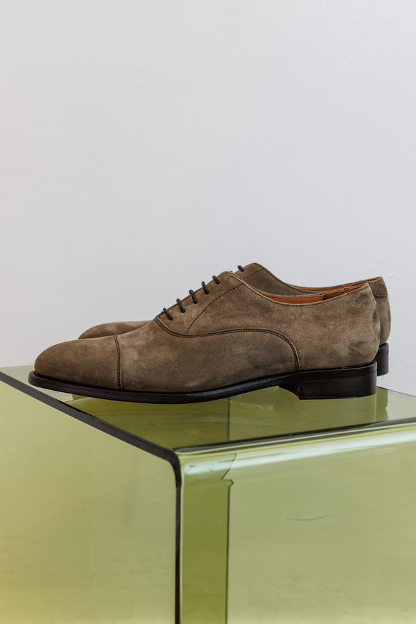 Berwick 1707 Suede Toe Cap Oxford Foresta