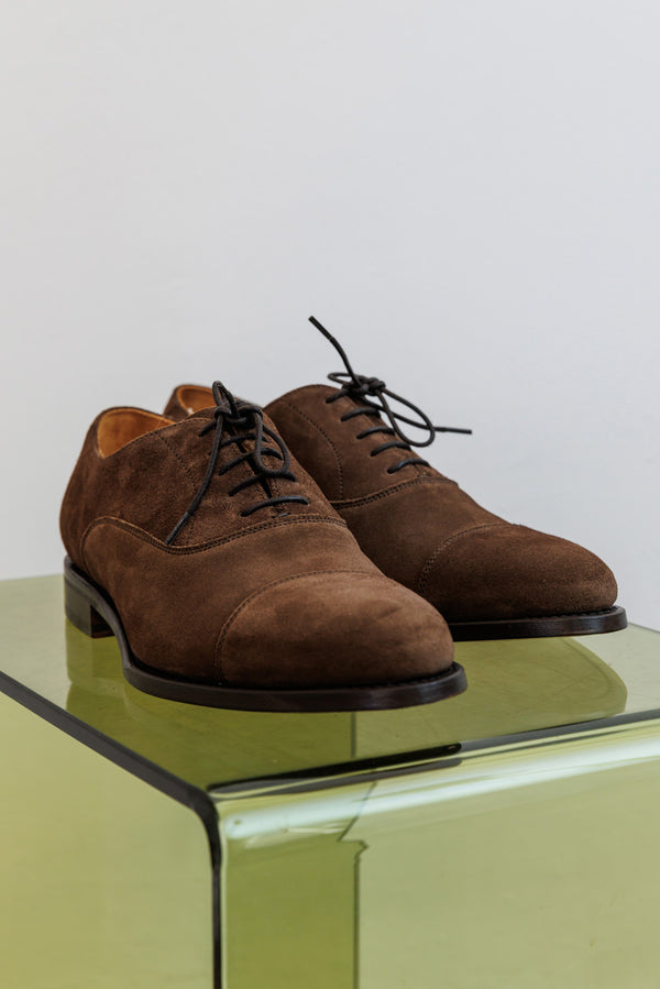 Berwick 1707 Suede Toe Cap Oxford Pluoch