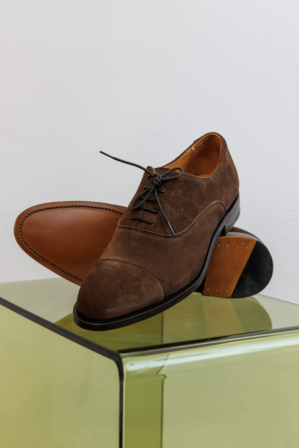 Berwick 1707 Suede Toe Cap Oxford Pluoch