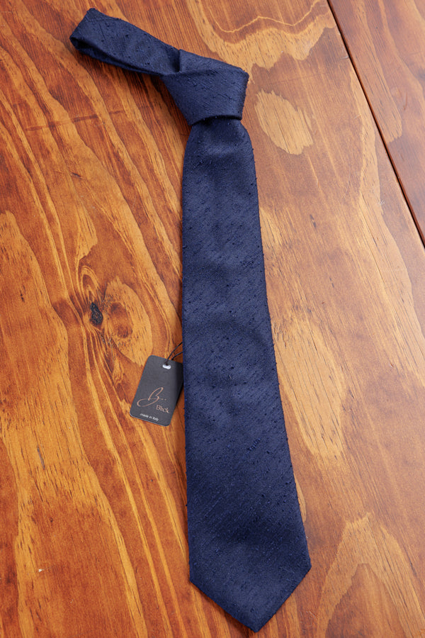 Blick. Krawatte Eighty Wildseide Navy Uni