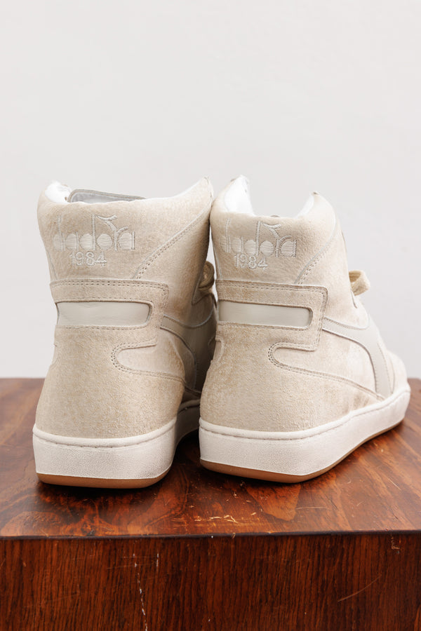 Diadora Heritage Mi Basket Hi Top Suede Used Beige Fog