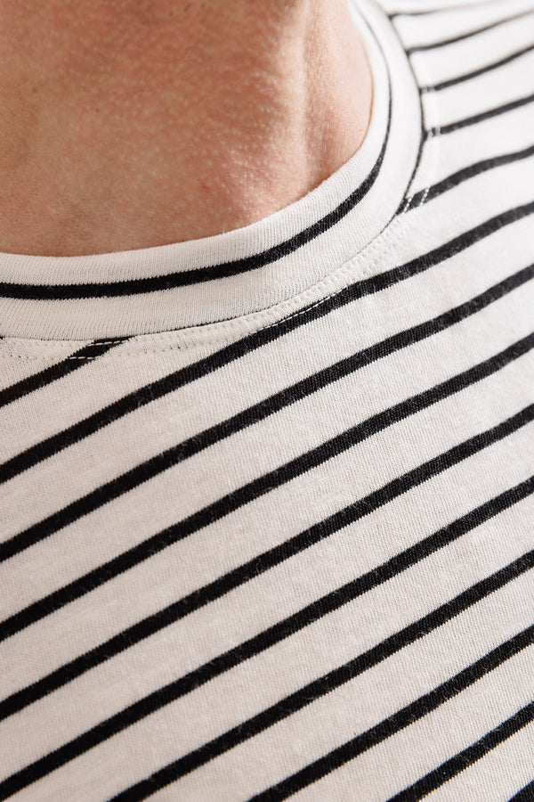La Paz Pocket T-Shirt Black Stripes