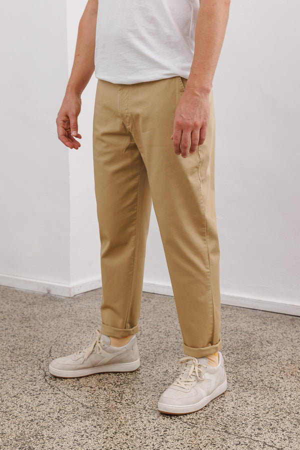 Nowadays Cotton Twill Chino Pants Classic Beige