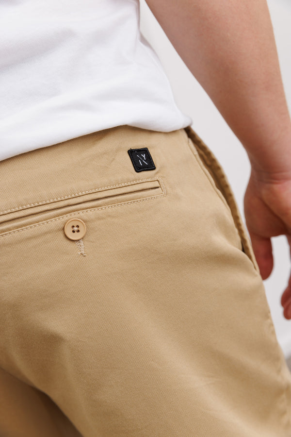 Nowadays Cotton Twill Chino Pants Classic Beige