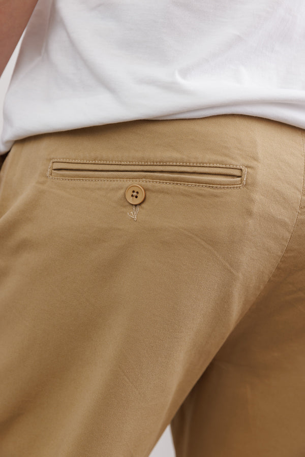 Nowadays Cotton Twill Chino Pants Classic Beige