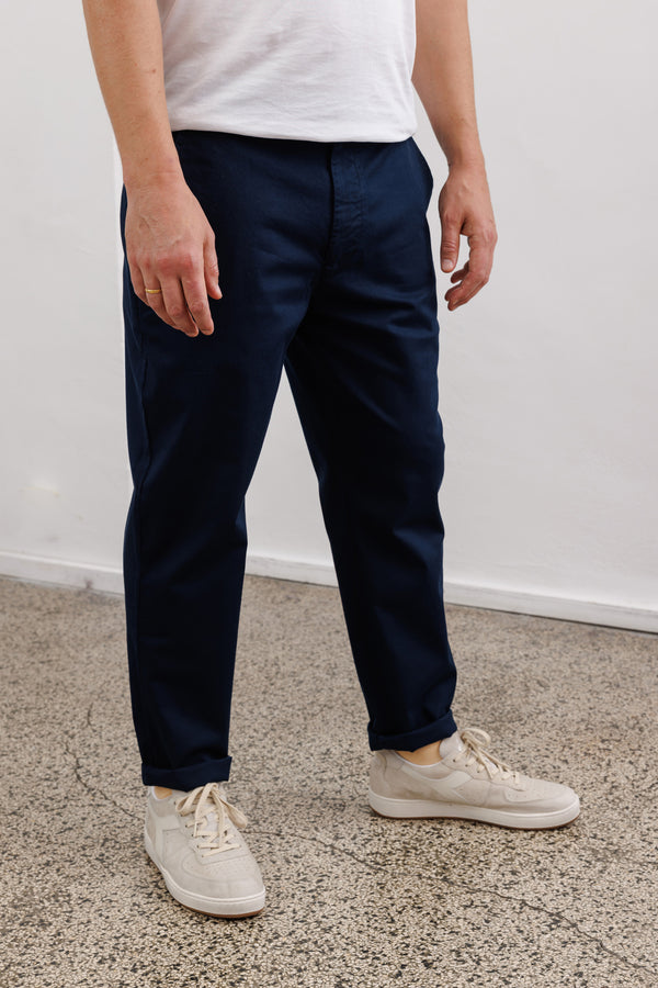 Nowadays Cotton Twill Chino Pants Sky Captain