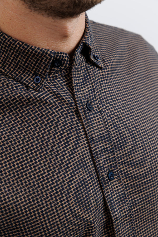 Nowadays Houndstooth Shirt Woodsmoke