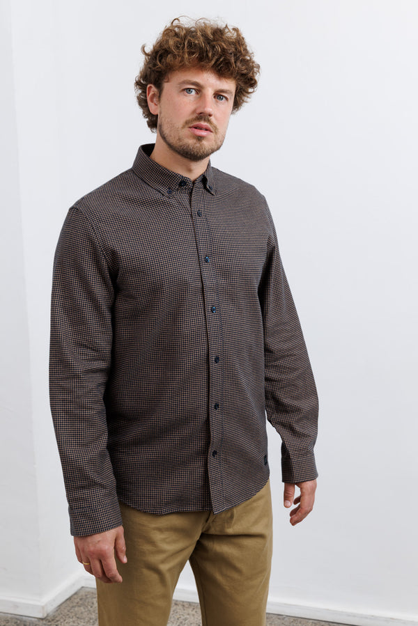 Nowadays Houndstooth Shirt Woodsmoke