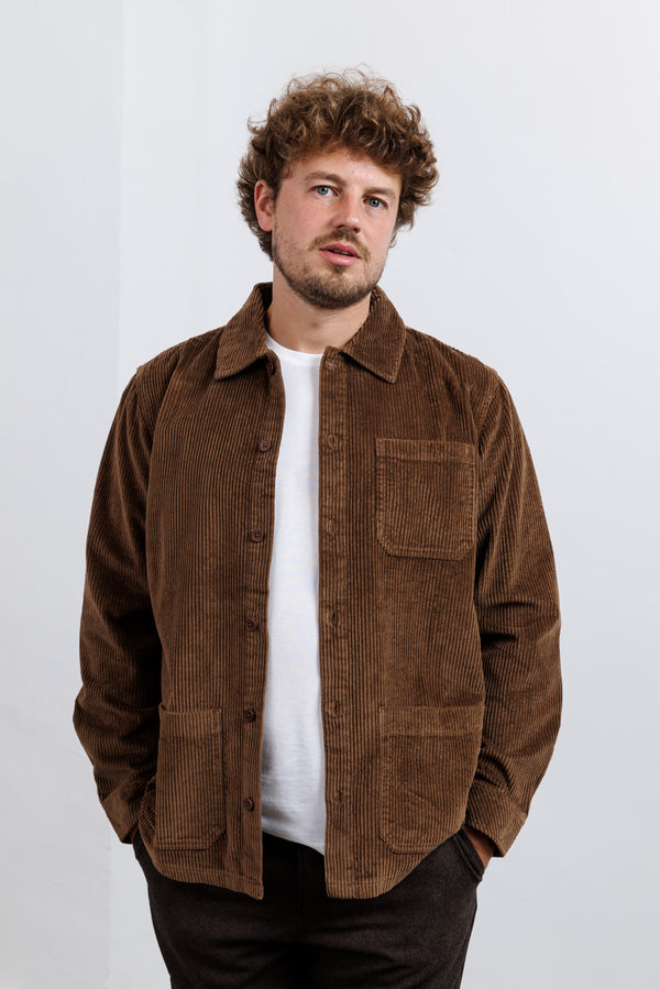 Nowadays Corduroy Overshirt Cocoa