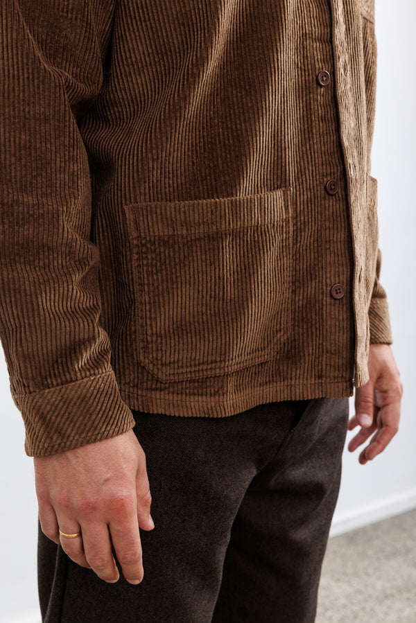 Nowadays Corduroy Overshirt Cocoa