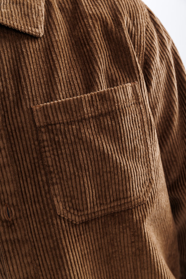 Nowadays Corduroy Overshirt Cocoa