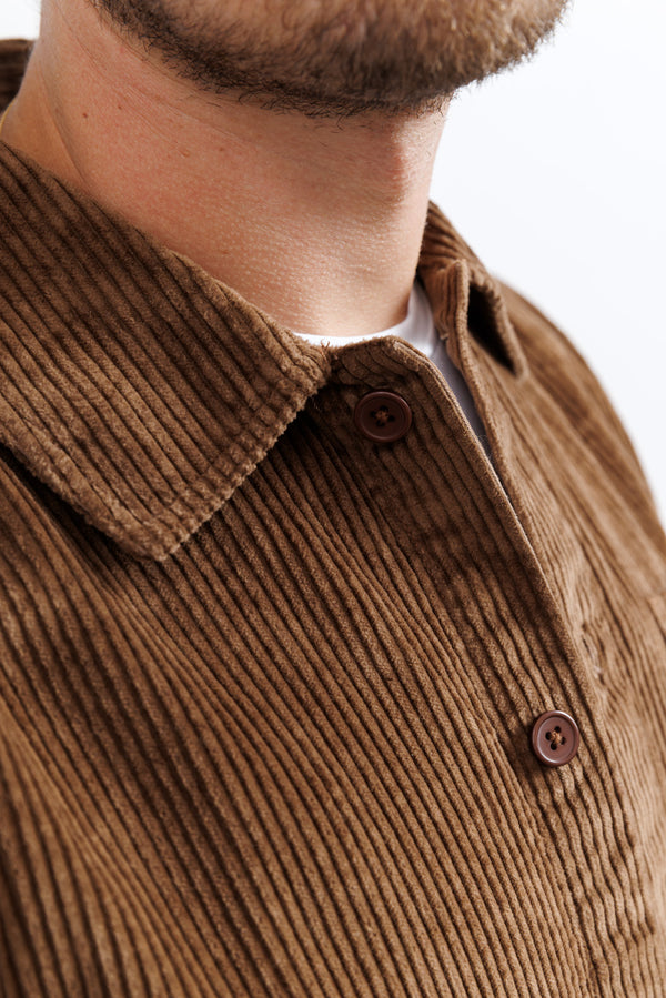 Nowadays Corduroy Overshirt Cocoa