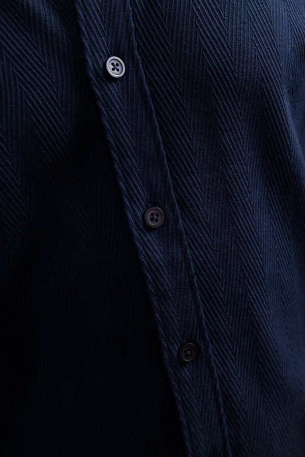 Nowadays Herringbone Shirt Sky Captain
