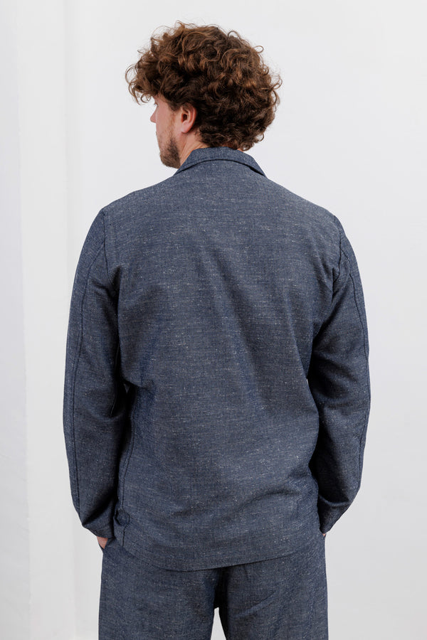 Universal Works Three Button Jacket Lord Cotton Linen Denim