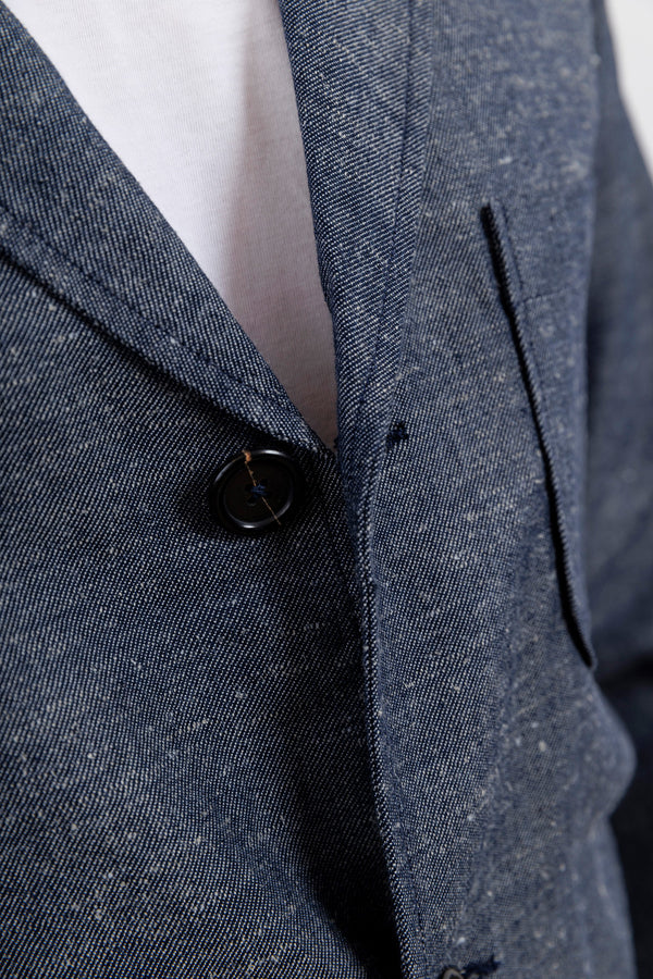 Universal Works Three Button Jacket Lord Cotton Linen Denim