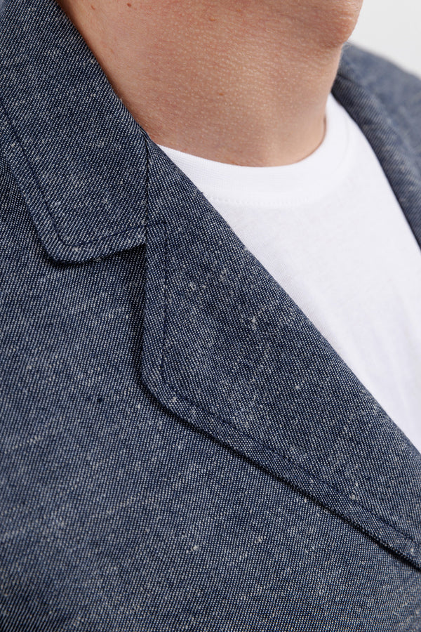 Universal Works Three Button Jacket Lord Cotton Linen Denim