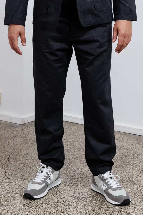Universal Works Charcoal Recycled Italian Tweed Military Chino