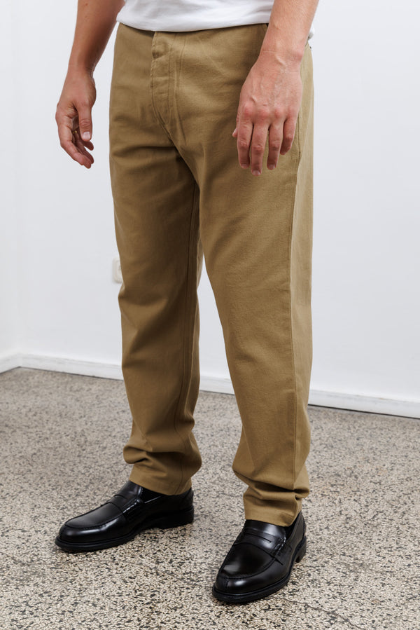 Universal Works Brushed Moleskin Military Chino Sand
